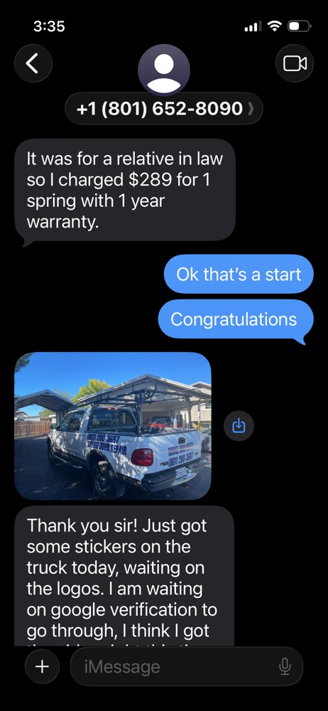 A student's own message about the work they won