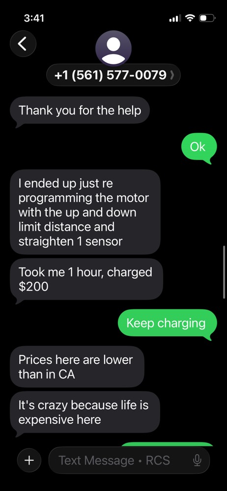 A student's own message about the work they won