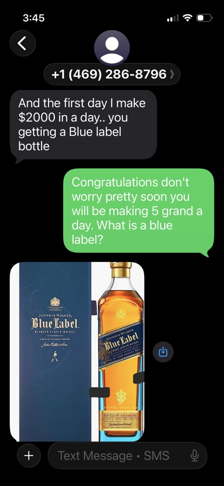 A student's own message about the work they won