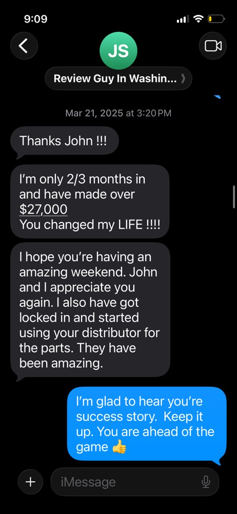 A student's own message about the work they won