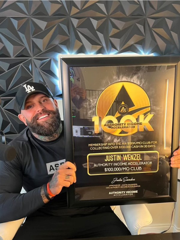 Justin Wenzel, Fitness Coaching client