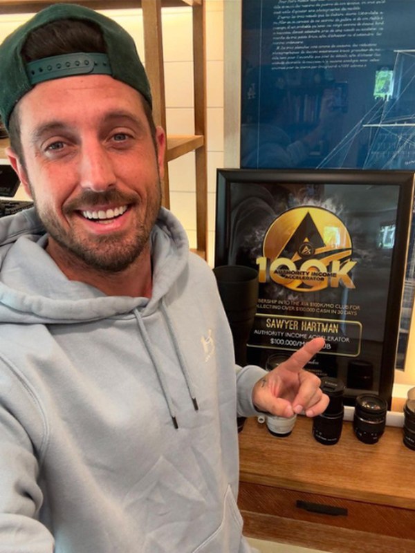 Sawyer Hartman, Creator Coaching client