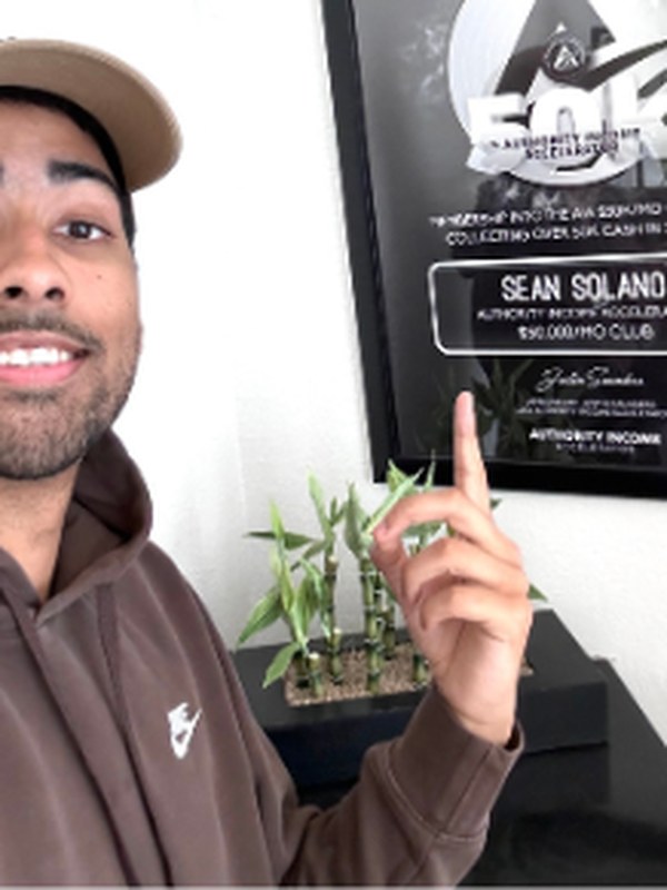 Sean Solano, Business Coaching client
